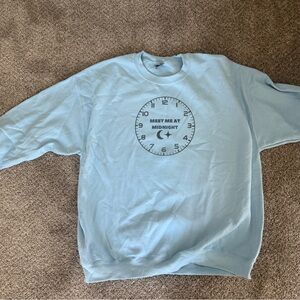 Light Blue Graphic Sweatshirt